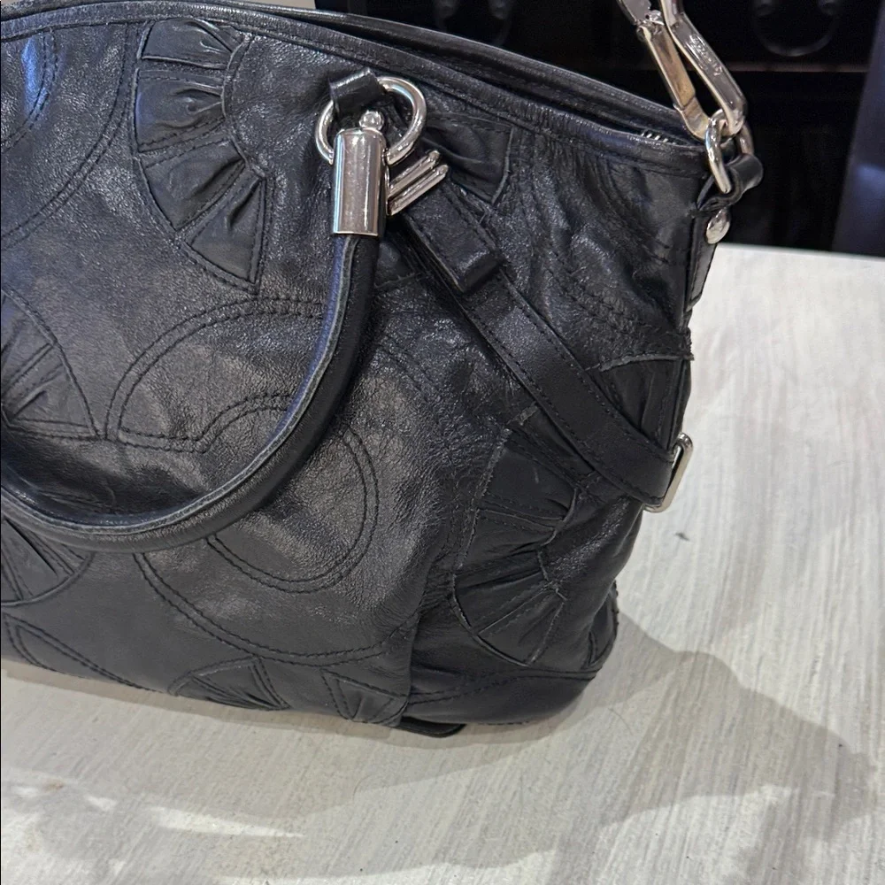 Coach Limited Edition Opt Art Maddison Sophia Leather Shoulder Bag